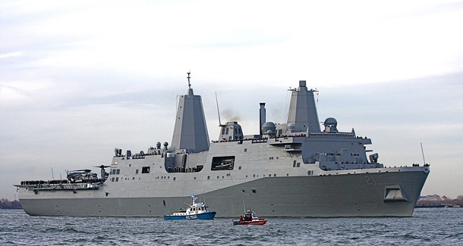Στην Κύπρο το πολεμικό πλοίο USS New York -Φτιαγμένο από τα συντρίμμια των δίδυμων πύργων [βίντεο]