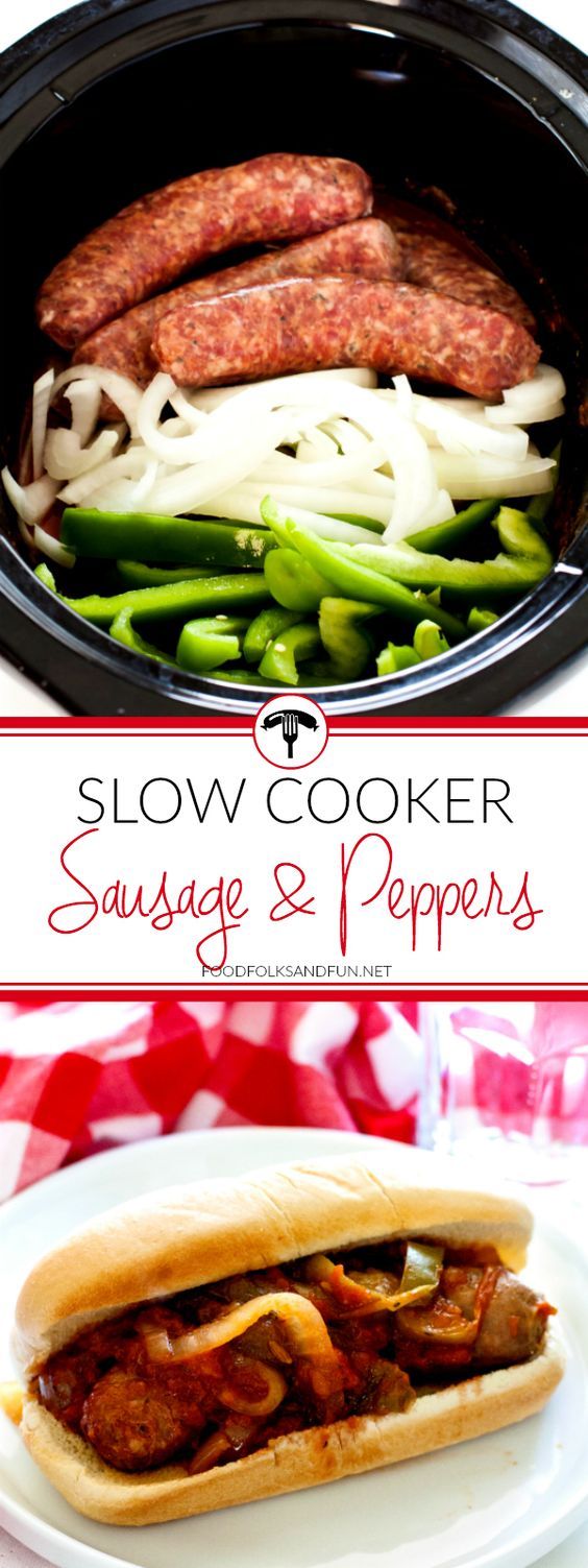 SAUSAGE AND PEPPERS A SLOW COOKER RECIPE FoodBlog mr.X