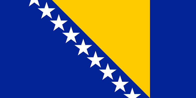 Bendera negara Bosnia dan Herzegovina