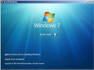 Installing Windows 7