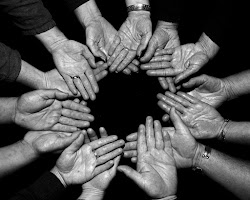hands circle community cross into faith put источник