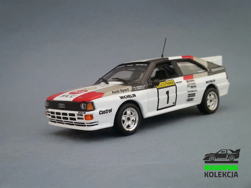 IXO Eaglemoss Audi Quattro A2 1000 lakes rally 1983