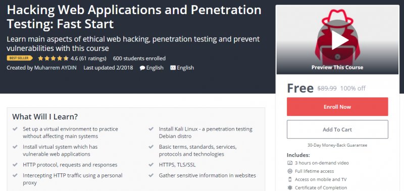 100 Off Hacking Web Applications And Penetration -9762
