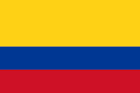 Logo Gambar Bendera Negara Kolombia PNG JPG ukuran 200 px