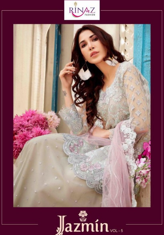 Rinaz fashion jasmin vol 5 Net work Pakistani Suits 