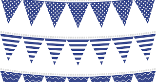 Banderines en Azul para Fiestas para Imprimir Gratis. | Oh My 15 Años!