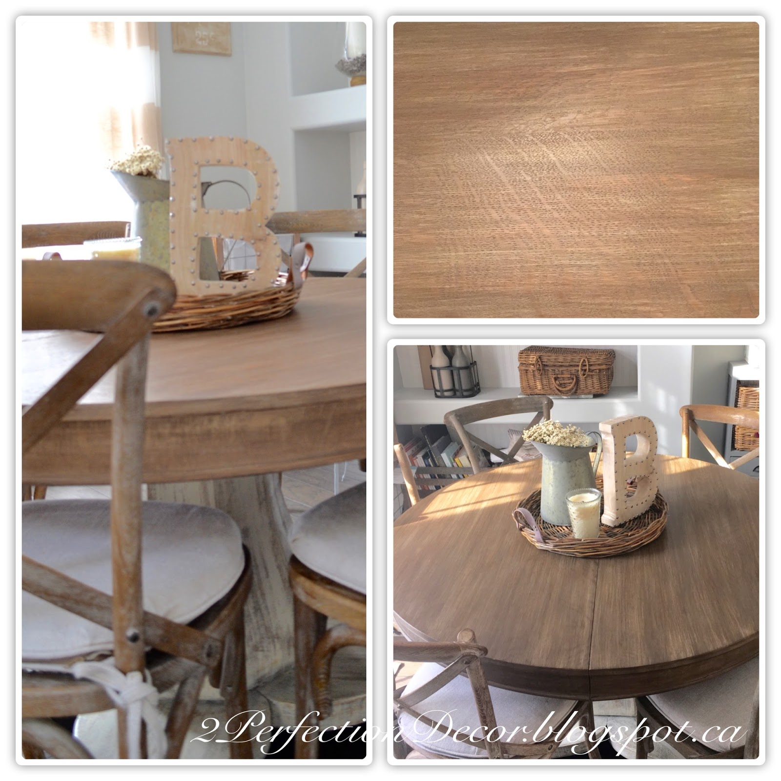 2Perfection Decor Round Kitchen Table Makeover