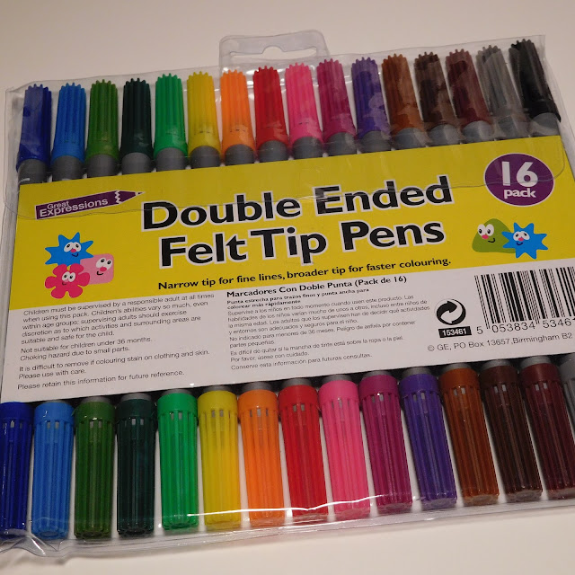 Simply by Pink Watercolouring Poundland Watercolour Pens Review