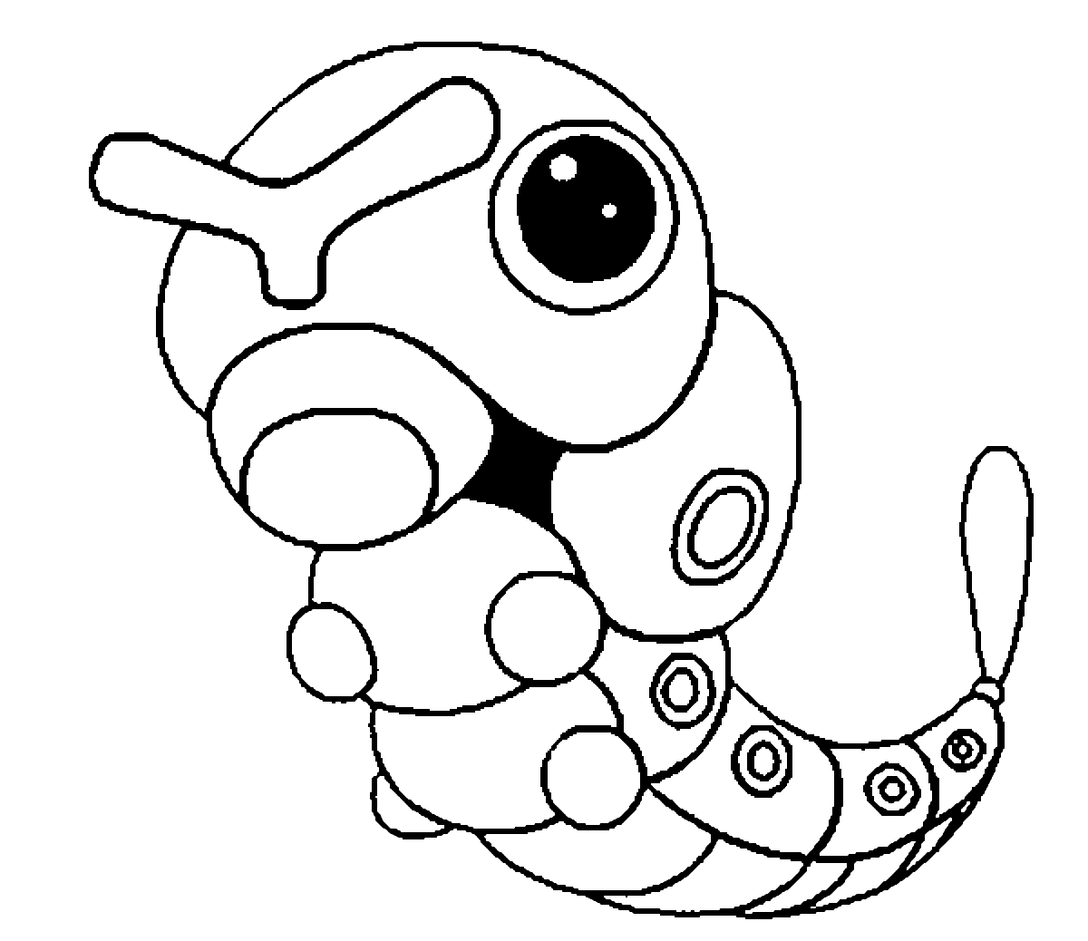 10 Adorable Caterpie Pokemon Coloring Pages for Creative Fun