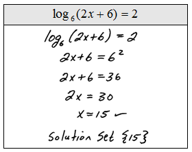 solve for x log problems