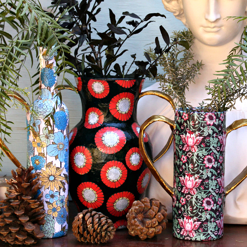 Mark Montano Paper Vases DIY