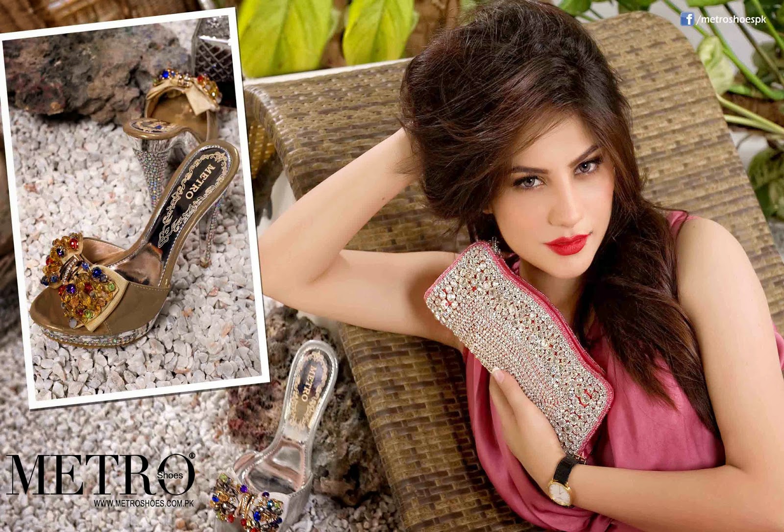 Metro High Heels And Clutches 201415 Latest Clutches And Shoes For