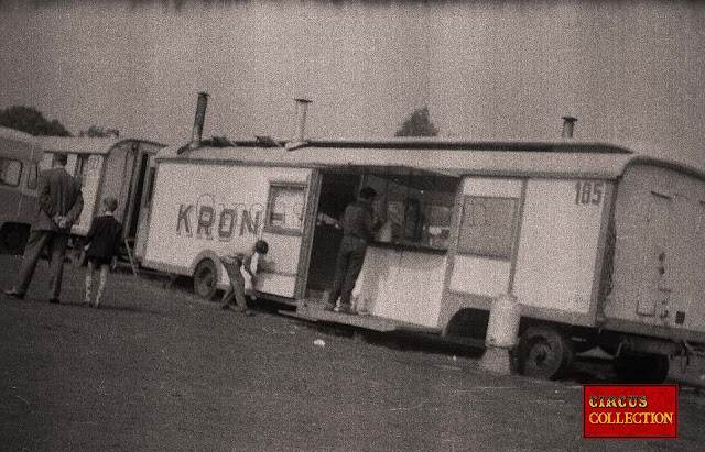 roulotte cuisine des employés du Cirque Krone 