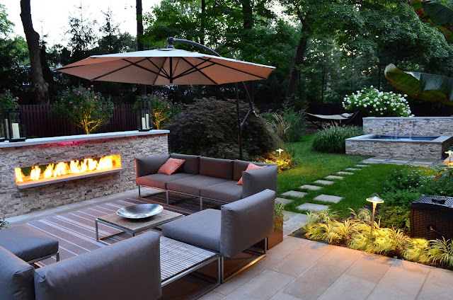 admirable-see-through-gas-fireplace-for-very-modern-aristocratic-outdoor-area