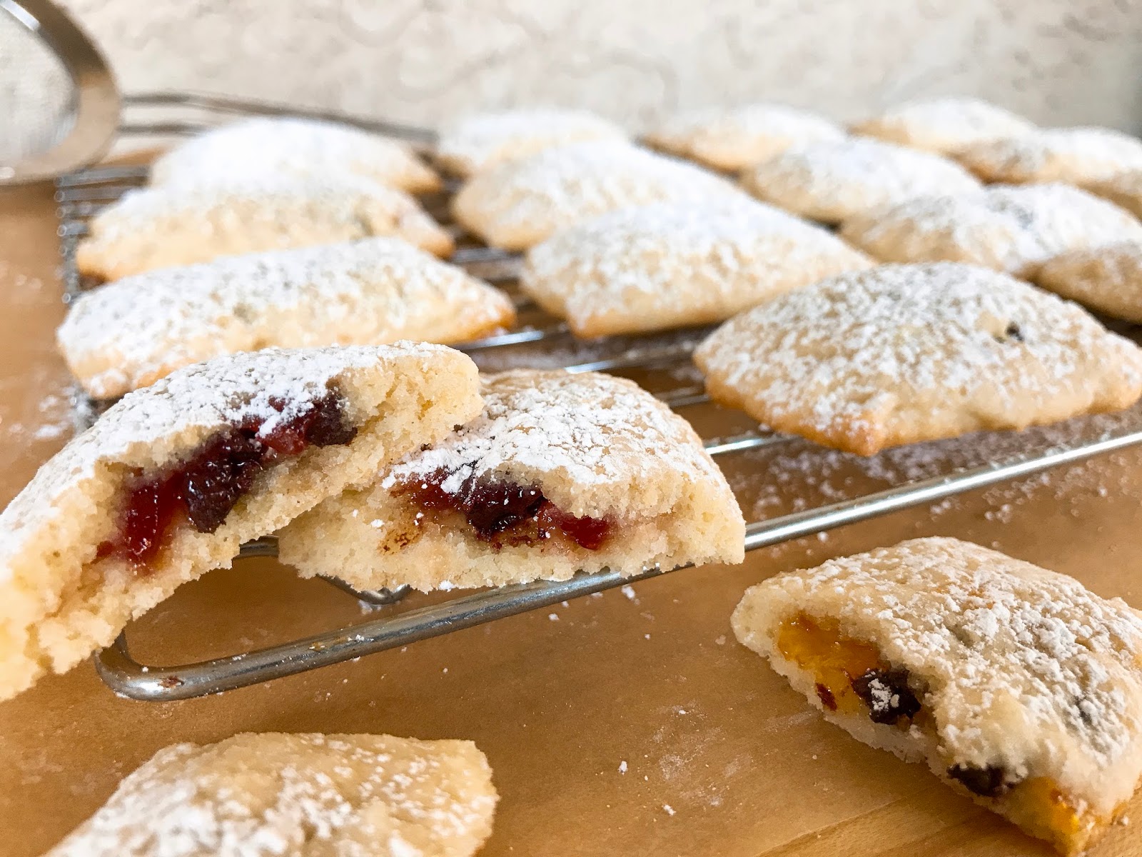 Fruit and Chocolate Filled Pillow Cookies