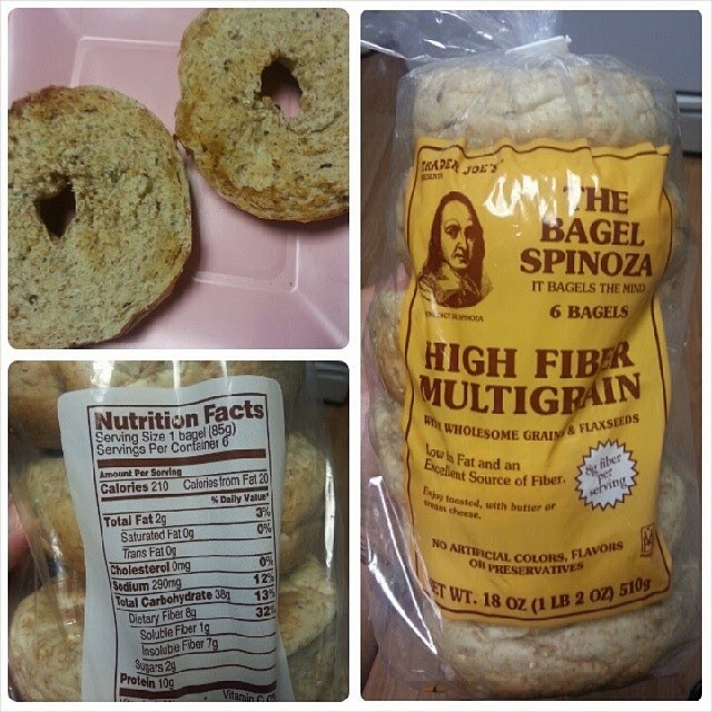 Shannon's Lightening the Load Trader Joe’s The Bagel Spinoza High