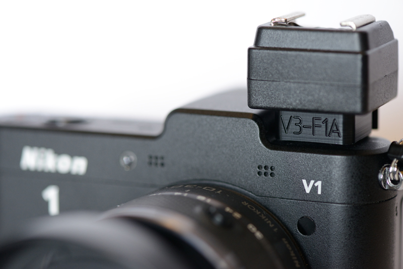 Adapting Camera The next generation of Nikon 1 flash adapter is the V3F1A