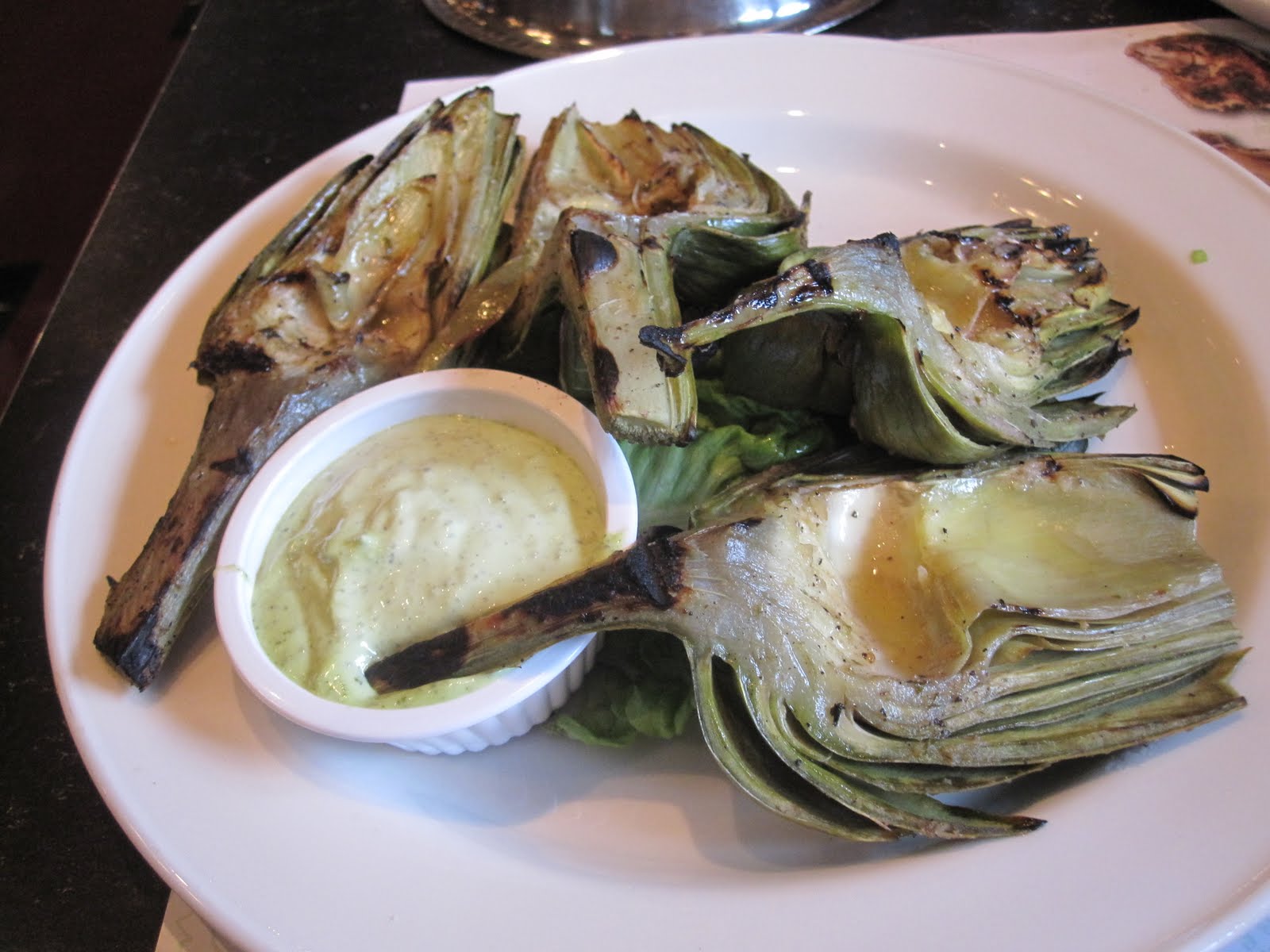Cannundrums Grilled Artichoke with BasilGarlic Mayonnaise