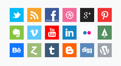 Minimal Social Media Icons (PSD)