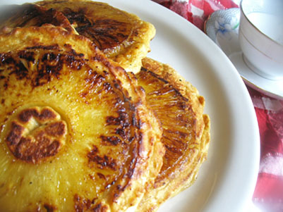 pineapple upside-down pancakes