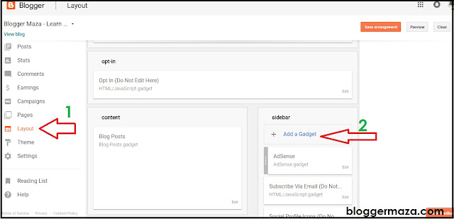 How to add gadget or widget how-to-add-gadget-widget-reposition-to-blogger-blog