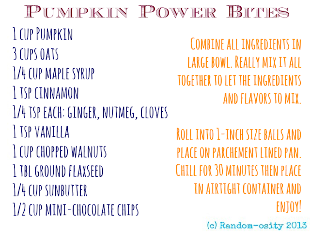 Random-osity: Pumpkin Power Balls