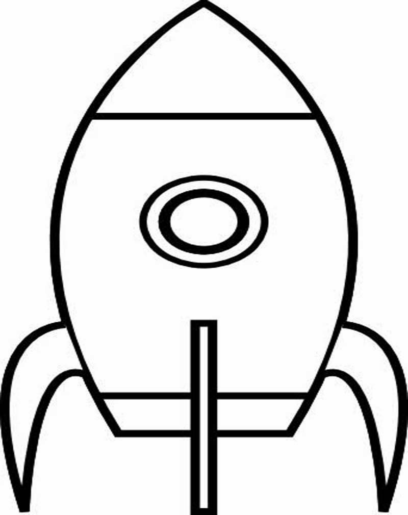 Mewarnai Gambar Roket - Mewarnai Gambar