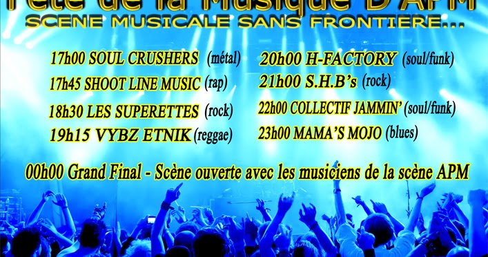 Programme Fete De La Musique Le Havre collectif jammin': FETE DE LA MUSIQUE 2013 - Quartier Saint-François