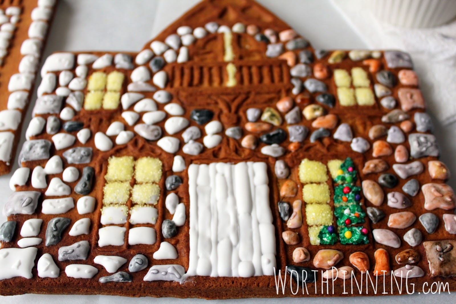 pottery barn gingerbread house