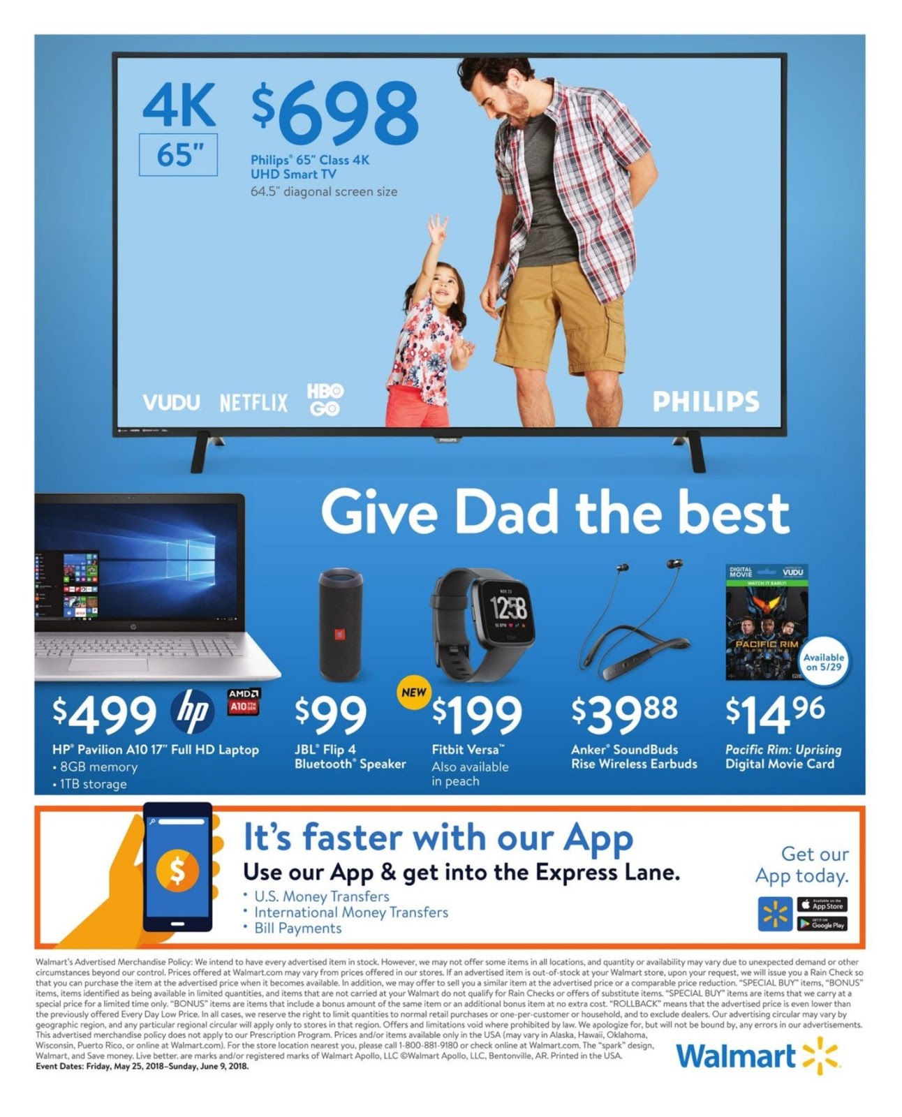 walmart weekly ad may 25 june 9 2018 grocery weekly ads walmart weekly flyer groceries