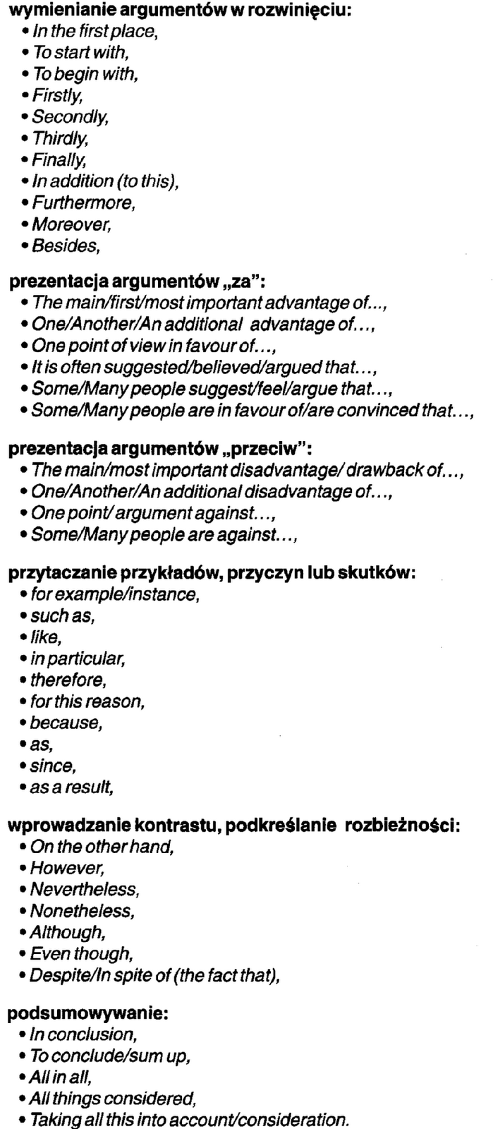 Rozprawka Po Angielsku Za I Przeciw Zwroty Przykład rozprawki po angielsku salonmarilyn-vb.cz