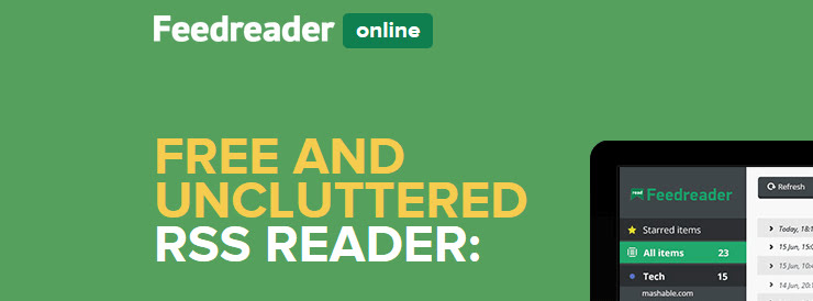 Feedreader Online RSS feed reader