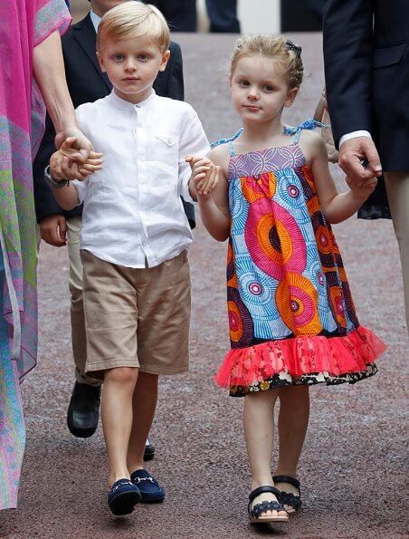 Prince Albert II and Princess Charlene, Crown Prince Jacques and Princess Gabriella
