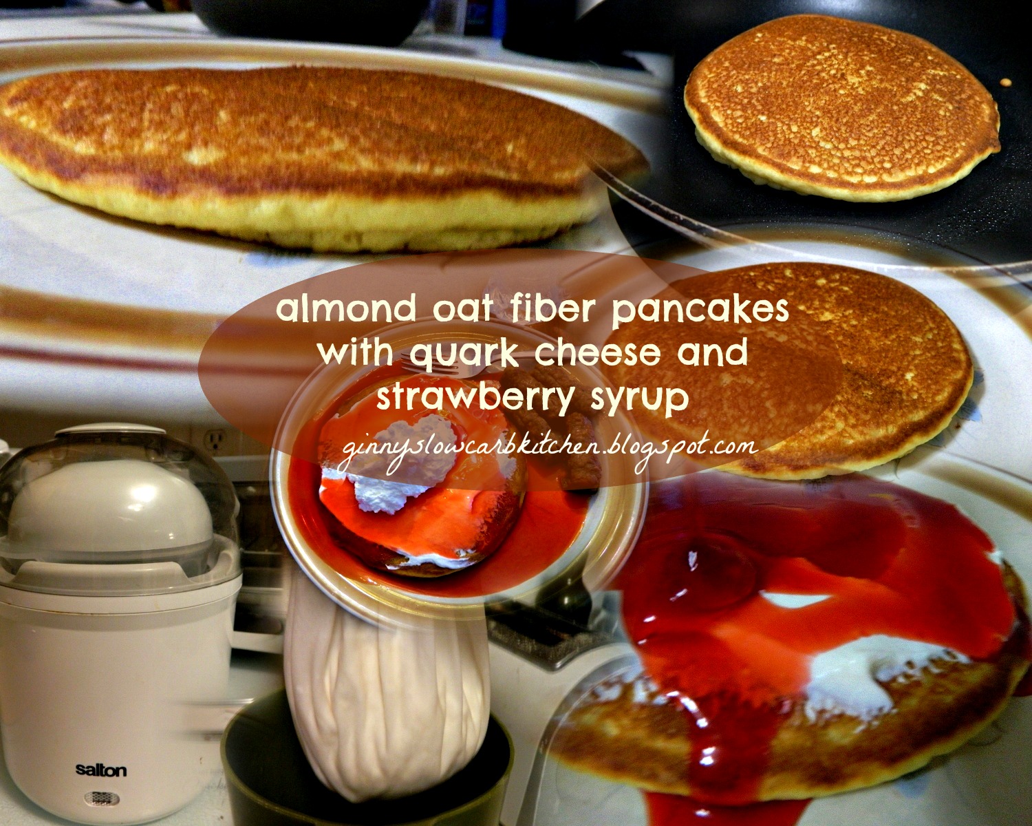 Ginny's Low Carb Kitchen ALMOND FLOUR OAT FIBER PANCAKES WITH QUARK