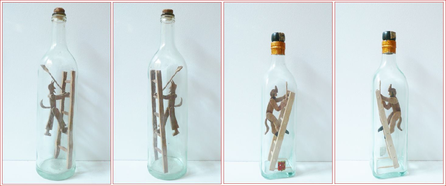 Bouteille Eau De Vie Personnage En Bois AUTOMASITES