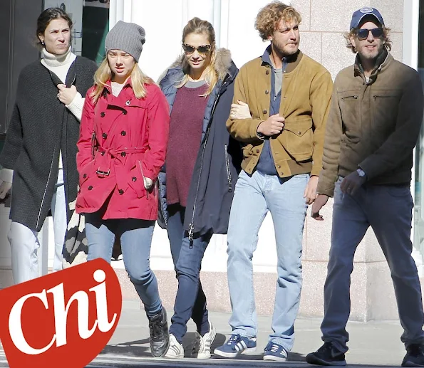 Pierre Casiraghi, Pregnant Beatrice Borromeo, Andrea Casiraghi, Tatiana Santo Domingo, Princess Alexandra were seen in New York