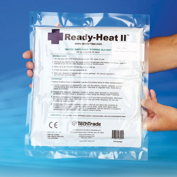 bingbabel ReadyHeat Disposable Heated Blanket 36" x 60"