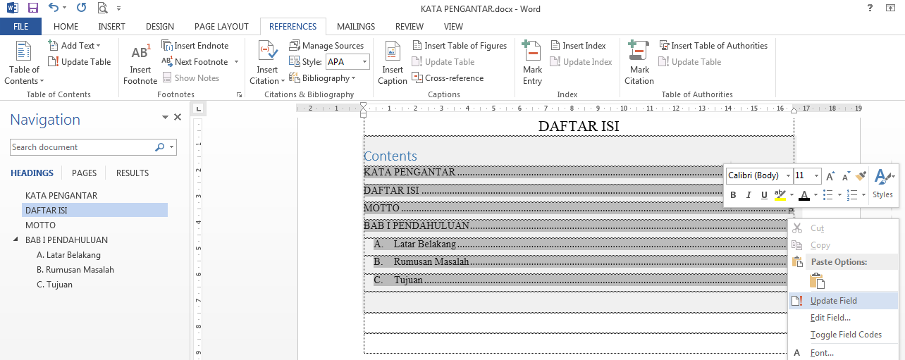 Membuat Daftar Isi Menggunakan Heading | membuat daftar isi menggunakan heading cara membuat daftar Membuat Daftar Isi Menggunakan Heading | membuat daftar isi menggunakan heading cara membuat daftar