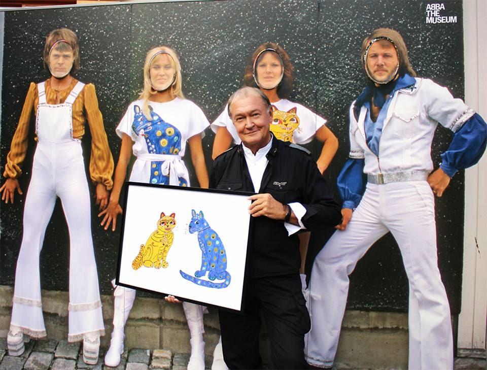 Blue Cat (As Worn By Faltskog, ABBA) Womens Organic TShirt