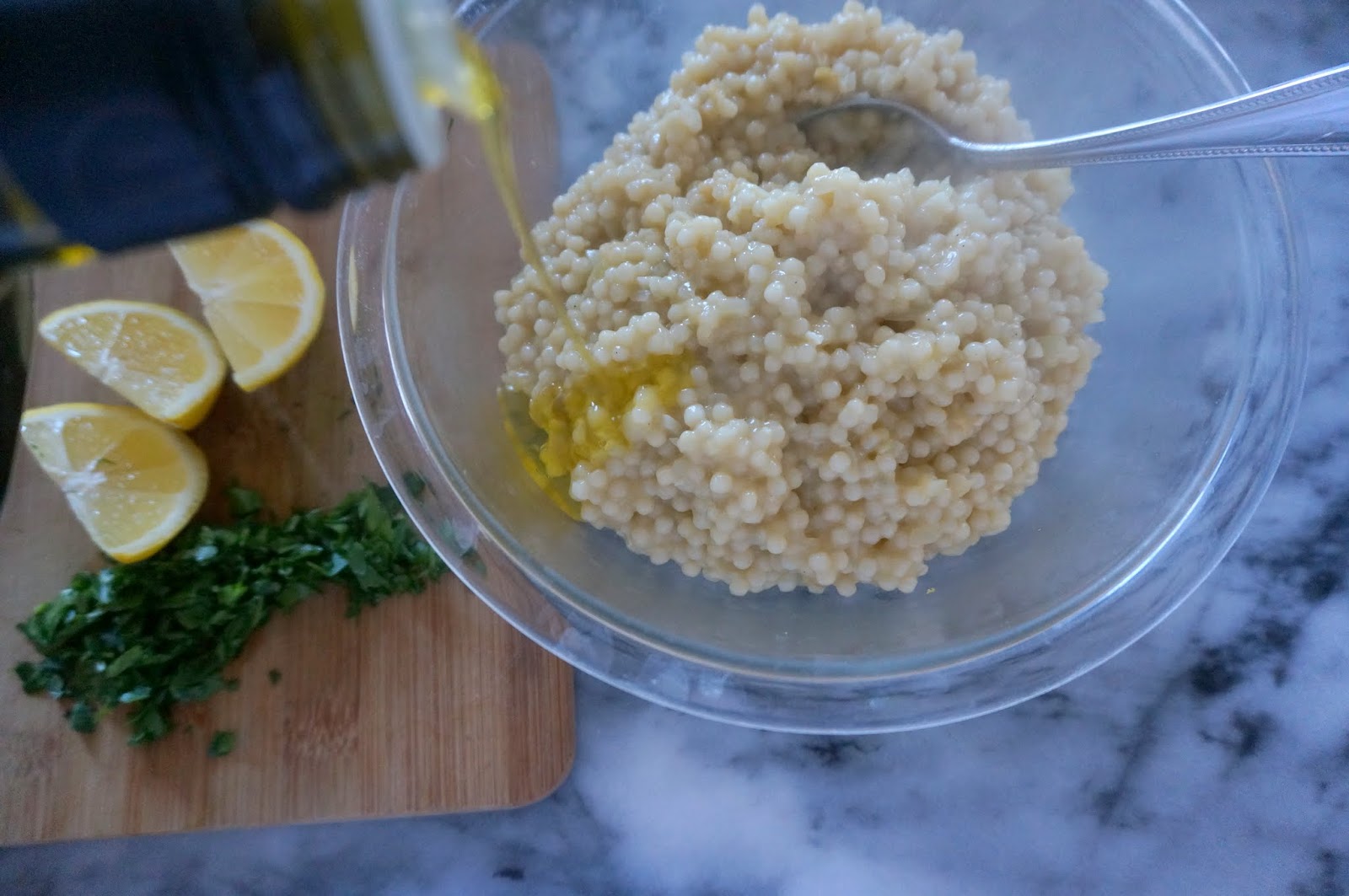 Israeli Couscous with Lemon & Parsley