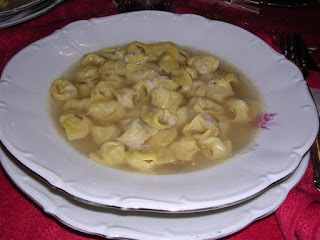Valeggio's trademark dish tortellini in brodo
