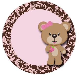 Cute Bear Toppers or Free Printable Candy Bar Labels.
