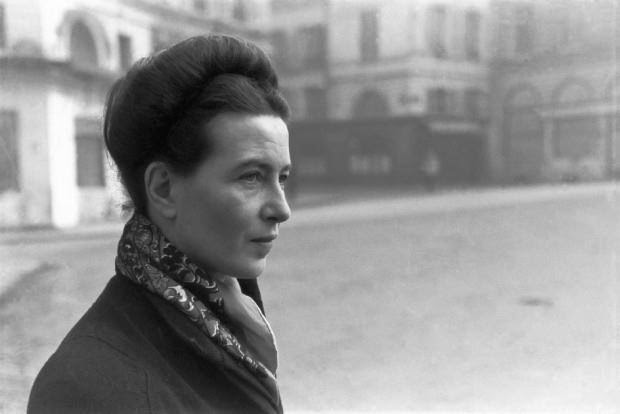 Simone de Beauvoir by Henri Cartier-Bresson, Paris, 1945