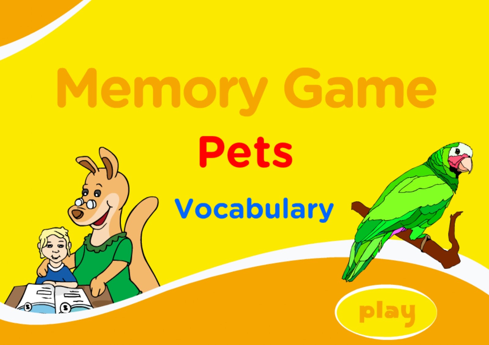 Pets vocabulary. Memory game Pets. Learn Pets. Mems of Pets.