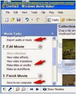 Membuat Video Menggunakan Foto dengan ( Windows Movie Maker )