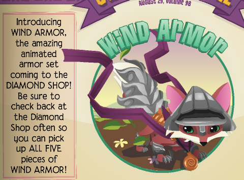 Animal Jam Jammer Blog: Wind Armor + More