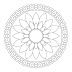 Unique Easy Flower Mandala Coloring Pages Image
