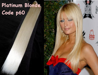 hair extensions in platinum blonde