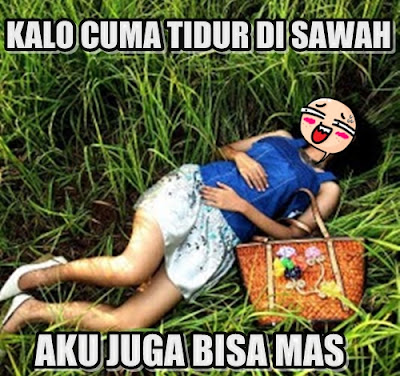10 Meme 'Tidur di Sawah' Ini Kocak Banget, Berani Coba Nggak?