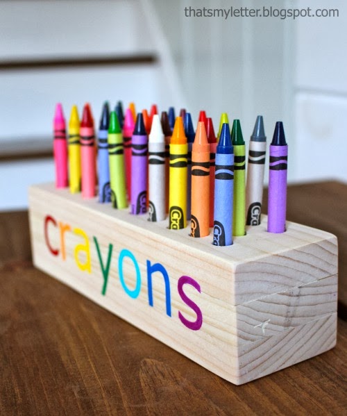 That's My Letter: DIY Crayon Holder